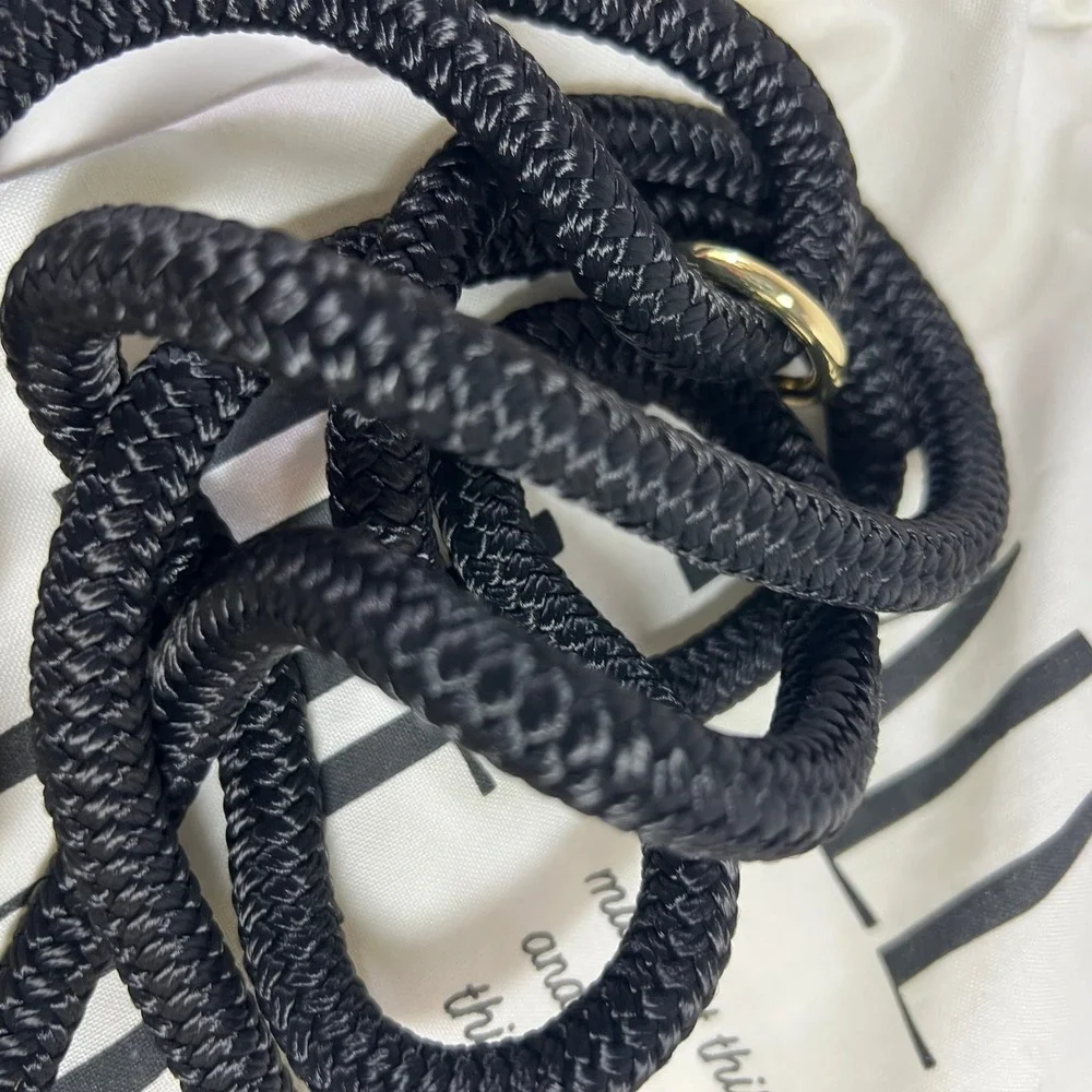 The Foggy Dog BlackOnyx Marine Rope Leash Standard 40/100lbs 3/8